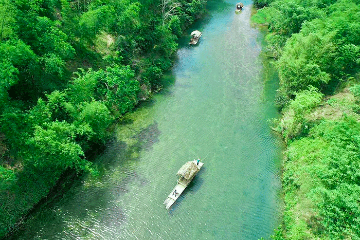 Cham stream, Pu Luong